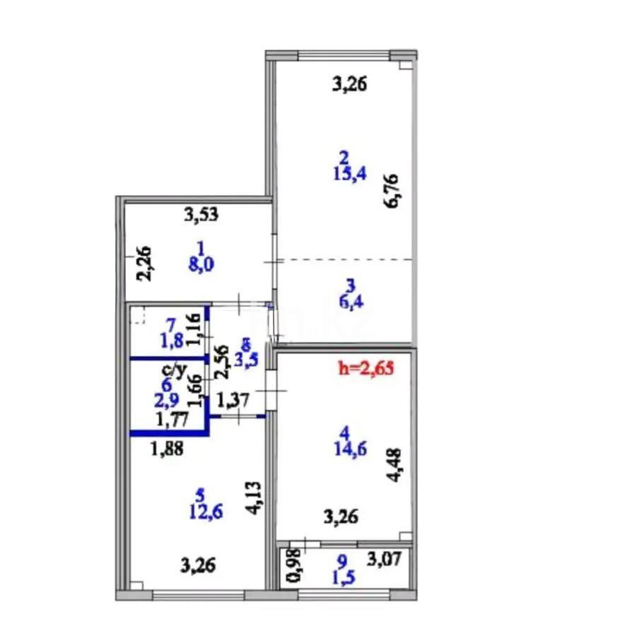 Продажа 3-комнатной квартиры, 67 м² в Астане - фото 5