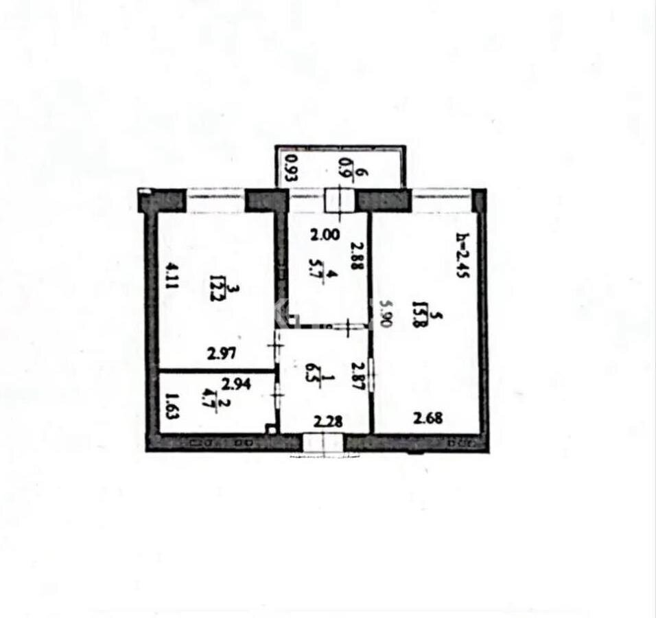 Продажа 2-комнатной квартиры, 48 м² в Астане - фото 4