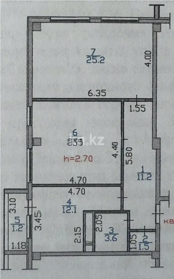 Продажа 2-комнатной квартиры, 75.5 м², ул. Жунисова, дом  2/13 в Алматы - фото 6