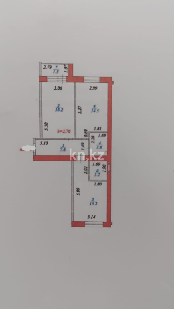 Продажа 3-комнатной квартиры, 62 м² в Астане - фото 30