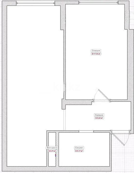 Продажа 2-комнатной квартиры, 54 м² в Астане