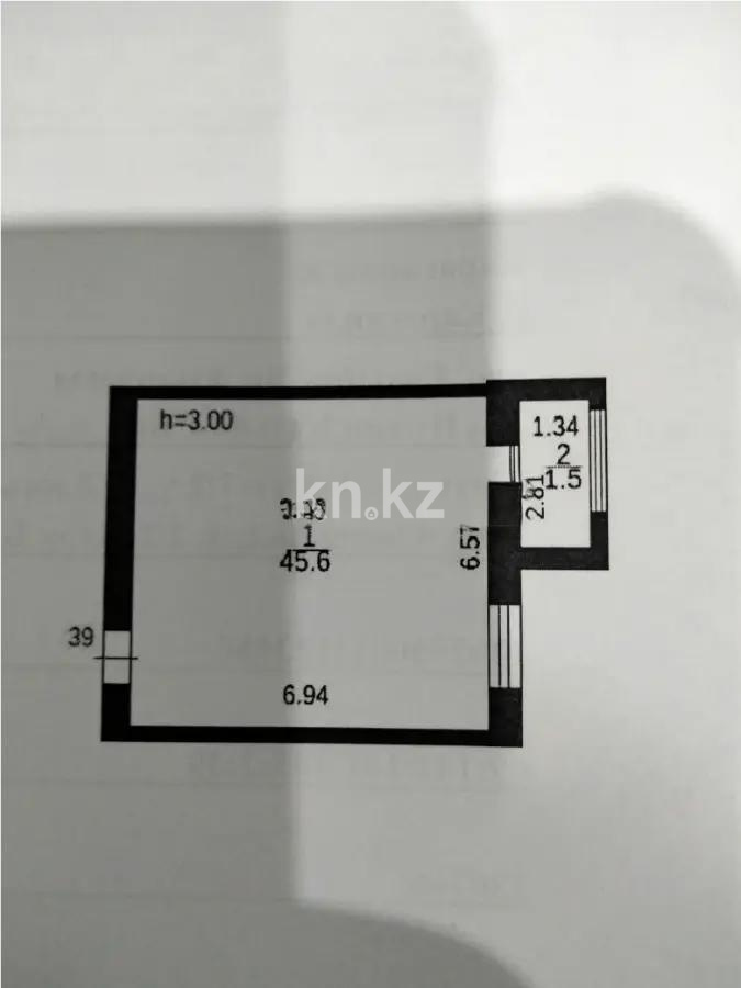 Продажа 1-комнатной квартиры, 47 м², мкр-н Степной-2, дом  участок 2/6 в Караганде - фото 2