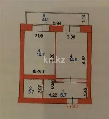 Продажа 1-комнатной квартиры, 41 м² в Астане - фото 4