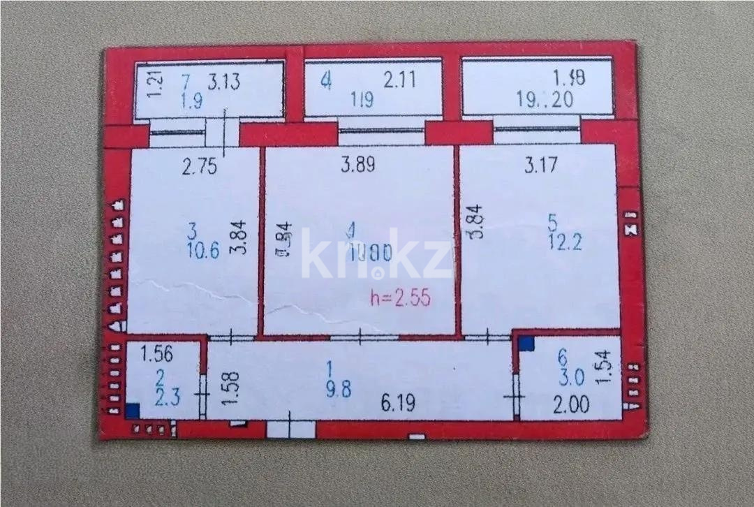 Продажа 2-комнатной квартиры, 54.7 м² в Астане - фото 5