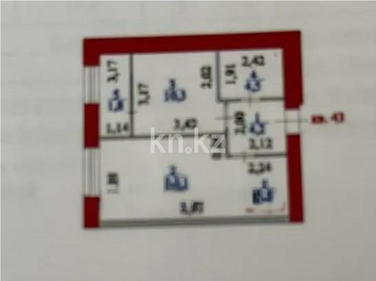 Продажа 2-комнатной квартиры, 40.2 м², ул. Е-15, дом  13/1 в Астане