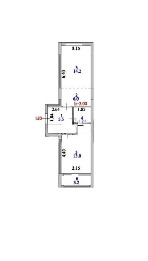 Продажа 2-комнатной квартиры, 46.3 м², ул. Е-882, дом  15 в Астане - фото 6