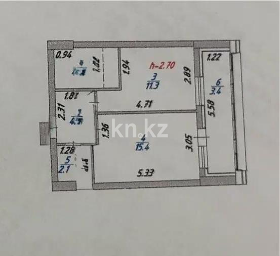 Продажа 1-комнатной квартиры, 41 м² в Астане - фото 6