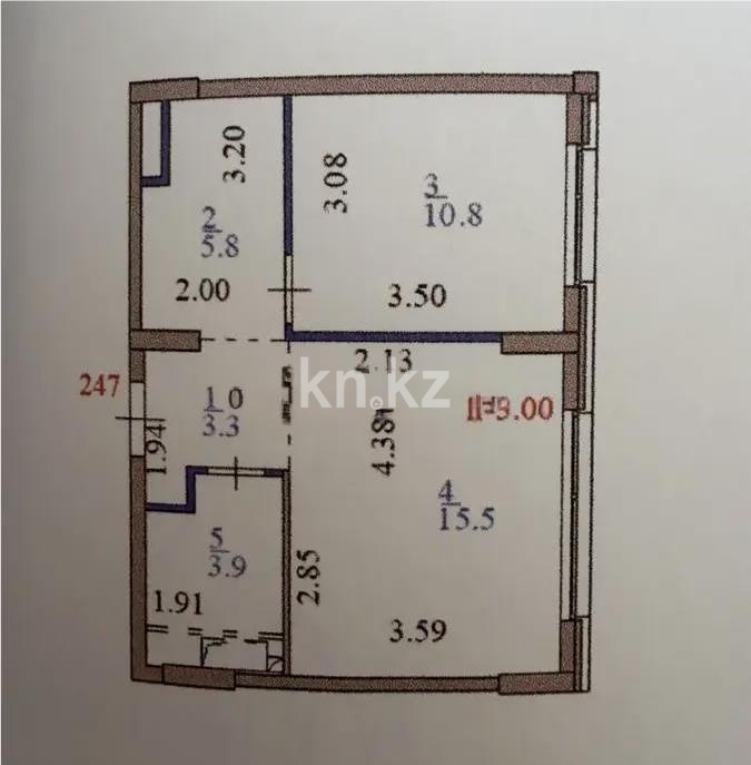 Продажа 2-комнатной квартиры, 42.2 м² в Астане - фото 6