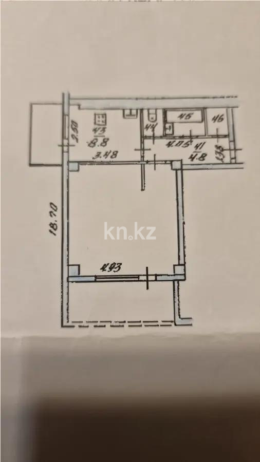 Продажа 1-комнатной квартиры, 41.9 м² в Алматы - фото 4