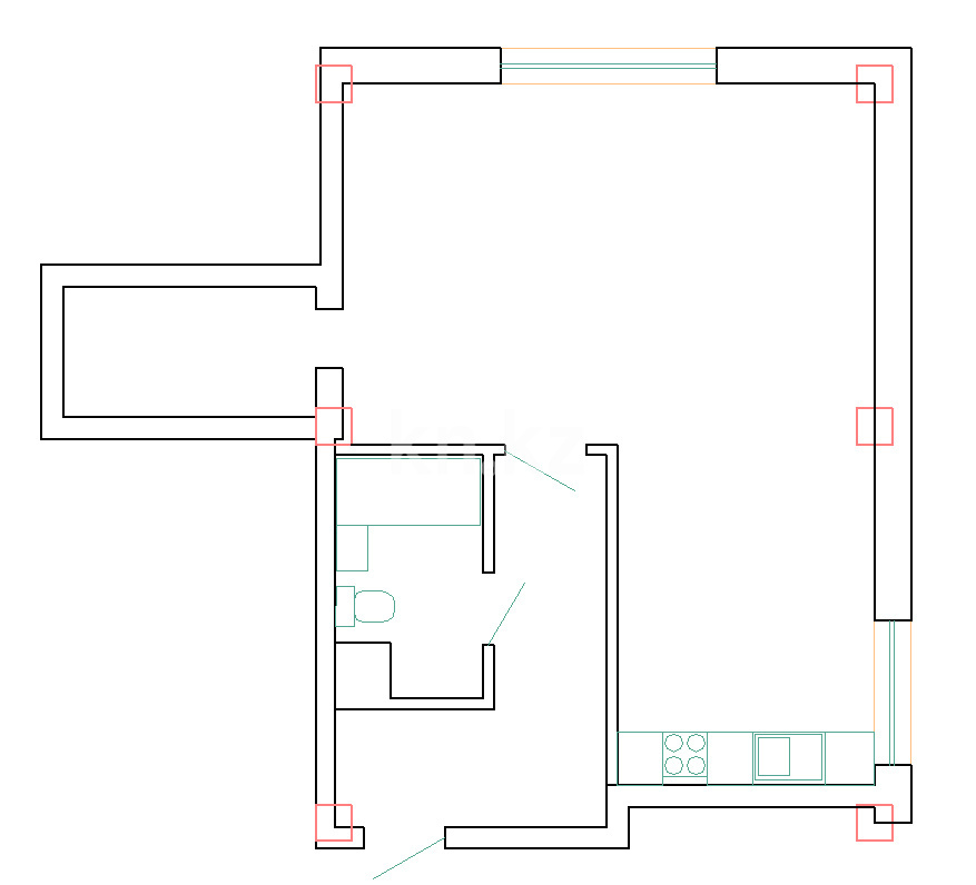 Аренда 1-комнатной квартиры, 50 м², ул. Шамшырак, дом  25 в Алматы - фото 8