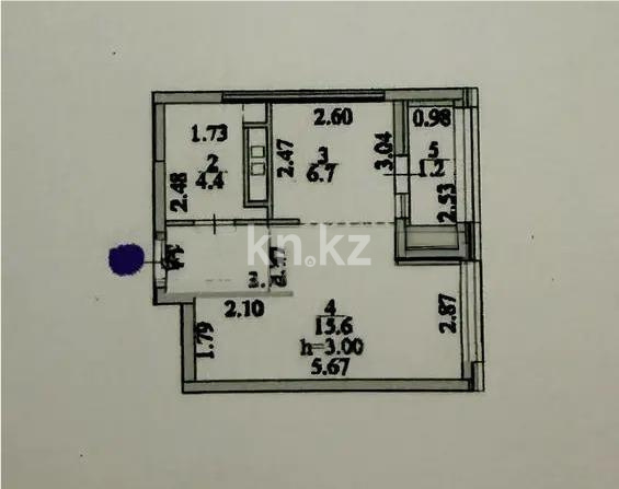 Продажа 1-комнатной квартиры, 31 м² в Астане - фото 4