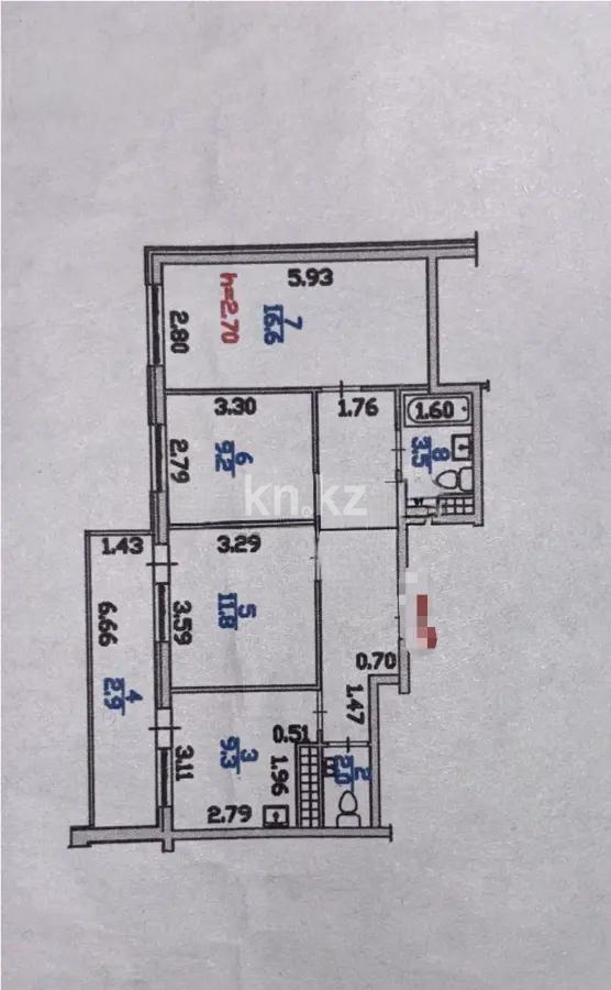 Продажа 3-комнатной квартиры, 70 м² в Алматы - фото 4