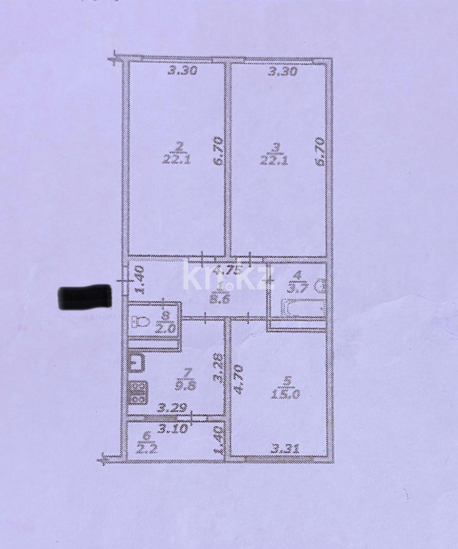 Продажа 3-комнатной квартиры, 85.5 м², мкр. Жас Канат в Алматы - фото 17