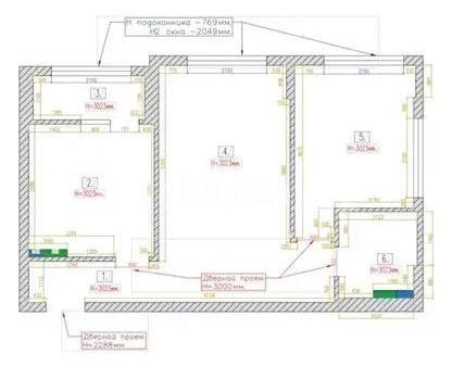 Продажа 2-комнатной квартиры, 61 м² в Астане - фото 5