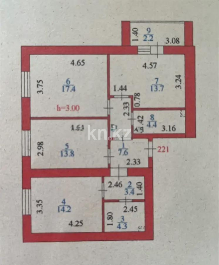 Продажа 3-комнатной квартиры, 81 м², ул. Бокейхана, дом  15/1 в Астане - фото 8