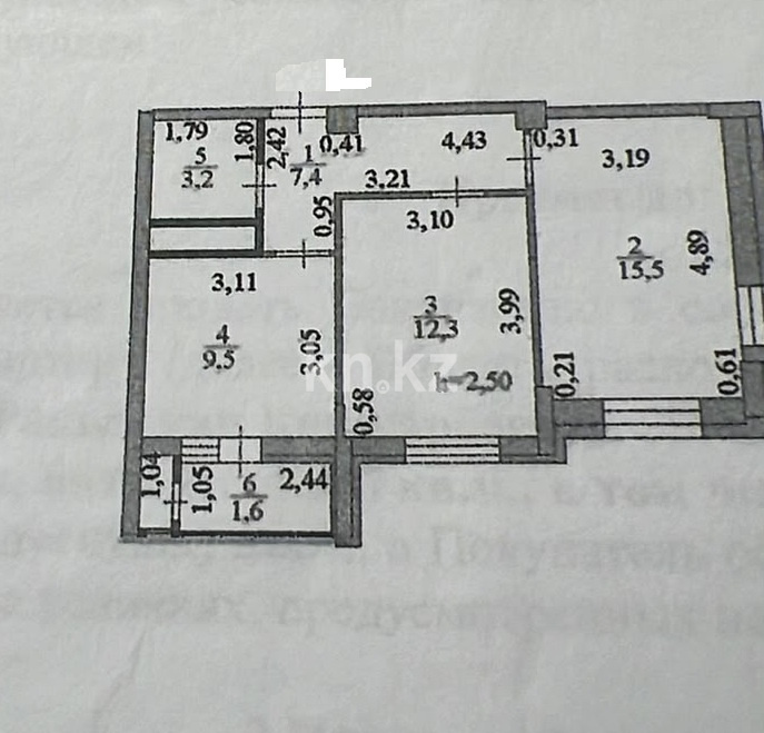 Продажа 2-комнатной квартиры, 50 м² в Астане - фото 6