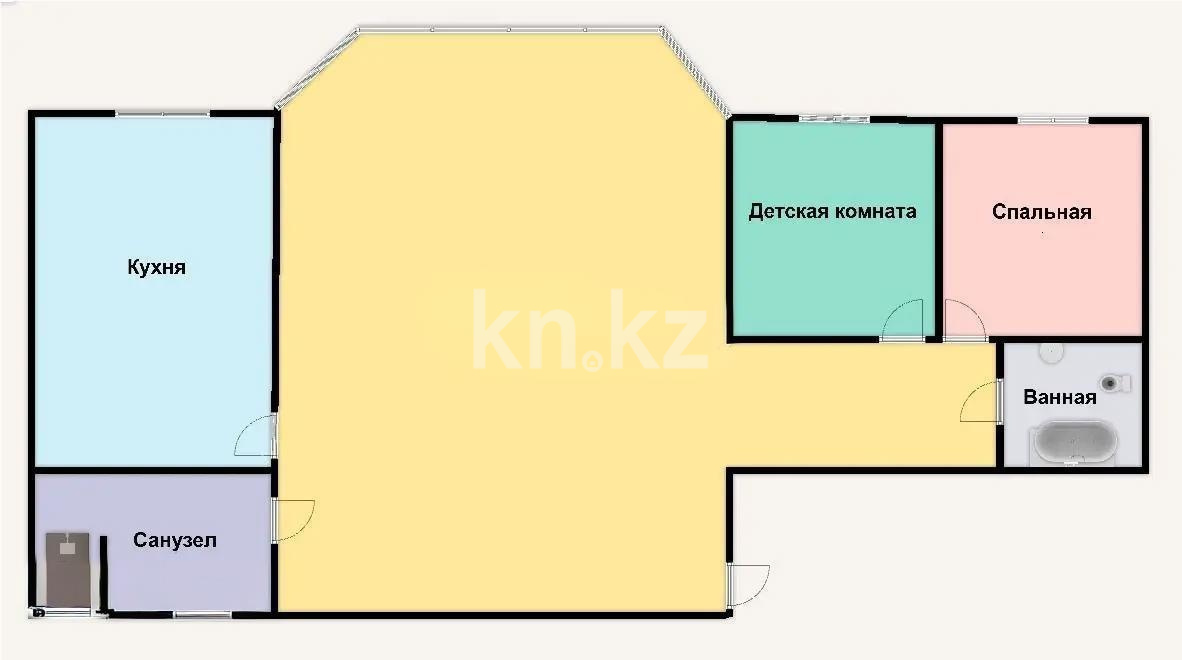Продажа 3-комнатной квартиры, 119 м² в Алматы - фото 3
