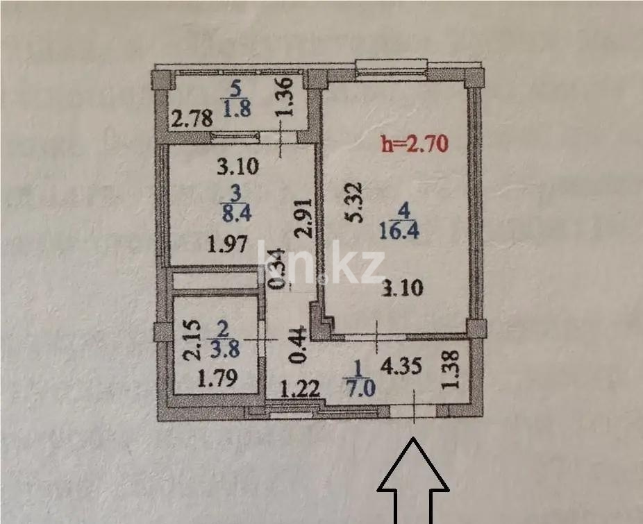 Продажа 1-комнатной квартиры, 38 м² в Астане - фото 4