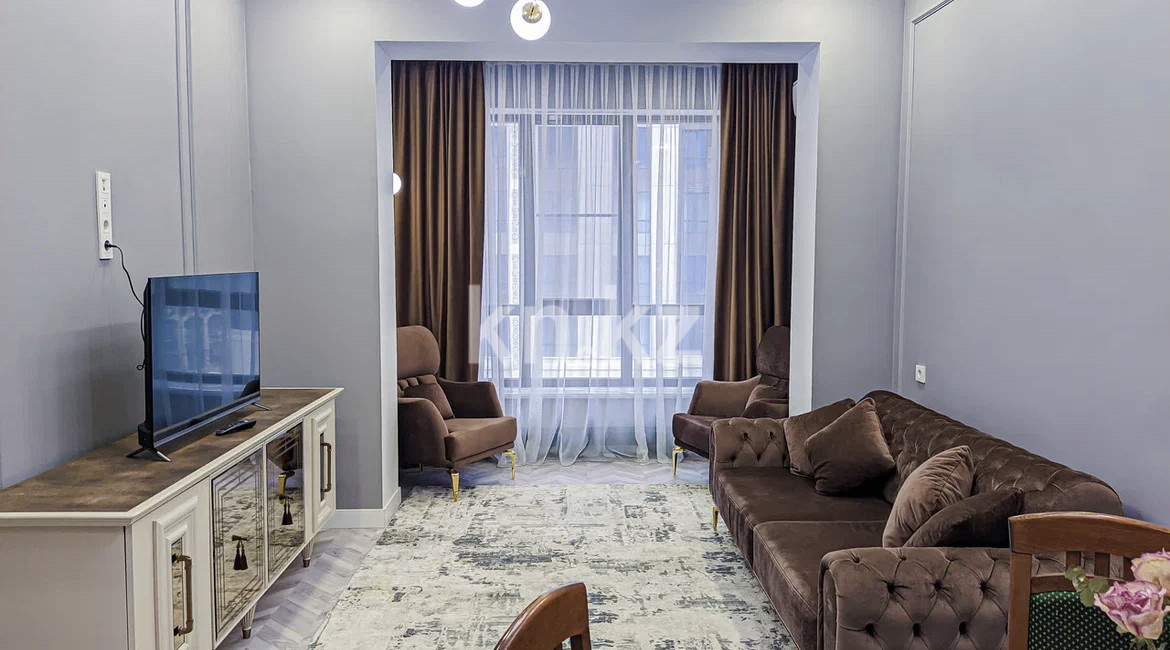 Аренда 2-комнатной квартиры посуточно, 55 м² в Алматы - фото 2