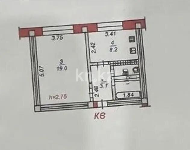 Продажа 1-комнатной квартиры, 35.4 м² в Алматы - фото 4