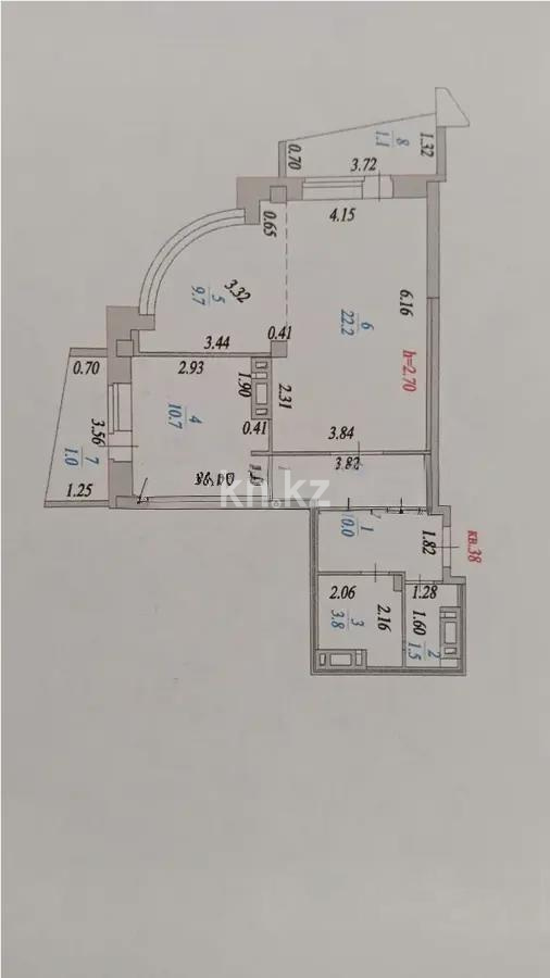 Продажа 2-комнатной квартиры, 60 м² в Астане - фото 4