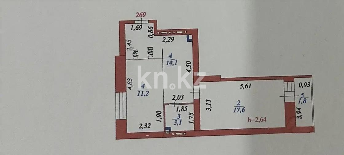 Продажа 1-комнатной квартиры, 47.8 м² в Астане - фото 4