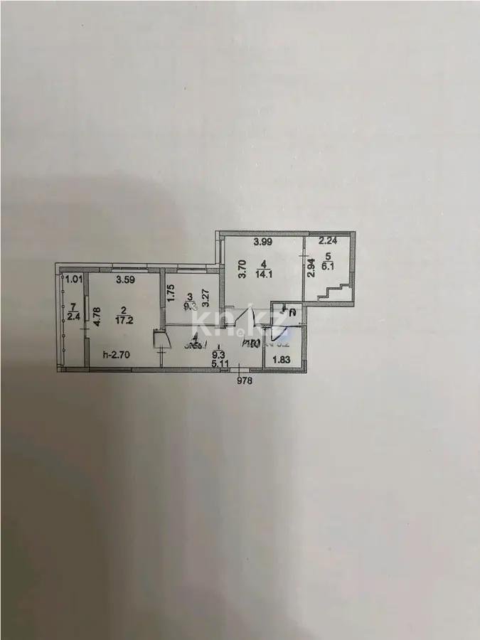 Продажа 3-комнатной квартиры, 65 м², ул. Бейбарыс Султан, дом  12 в Астане - фото 5