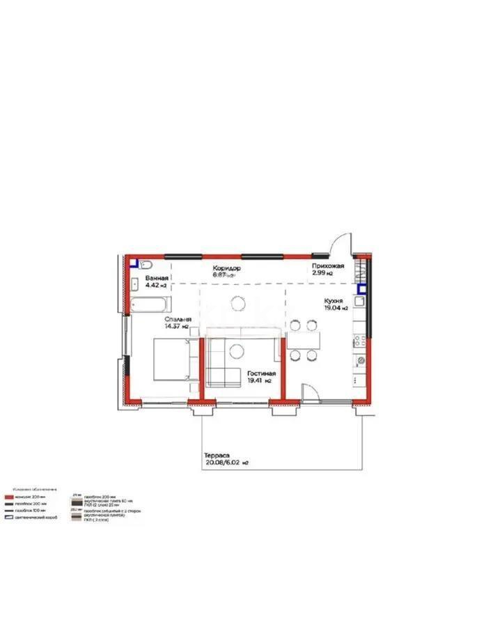 Продажа 2-комнатной квартиры, 74.8 м² в Алматы