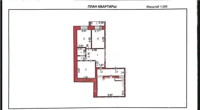 Продажа 2-комнатной квартиры, 57 м², ул. Алиханова, дом  24/6 в Караганде - фото 5