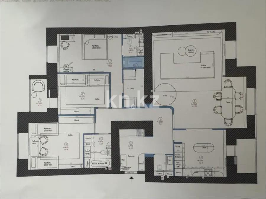 Продажа 4-комнатной квартиры, 145 м² в Караганде
