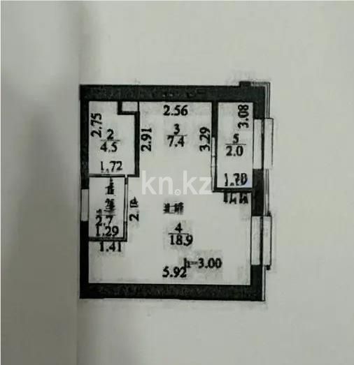 Продажа 1-комнатной квартиры, 35.5 м² в Астане