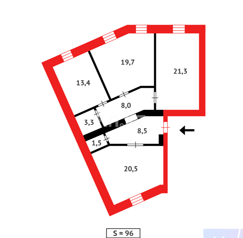 Продажа 3-комнатной квартиры, 96.2 м² в Сарани - фото 16