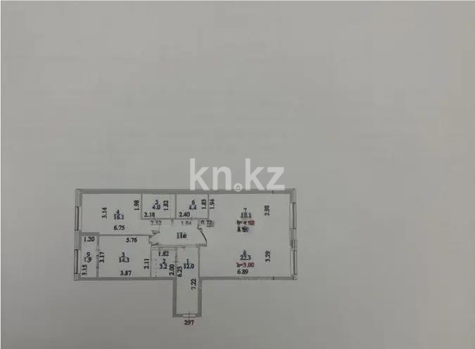 Продажа 3-комнатной квартиры, 97.3 м², ул. Бухар жырау, дом  12/2 в Астане