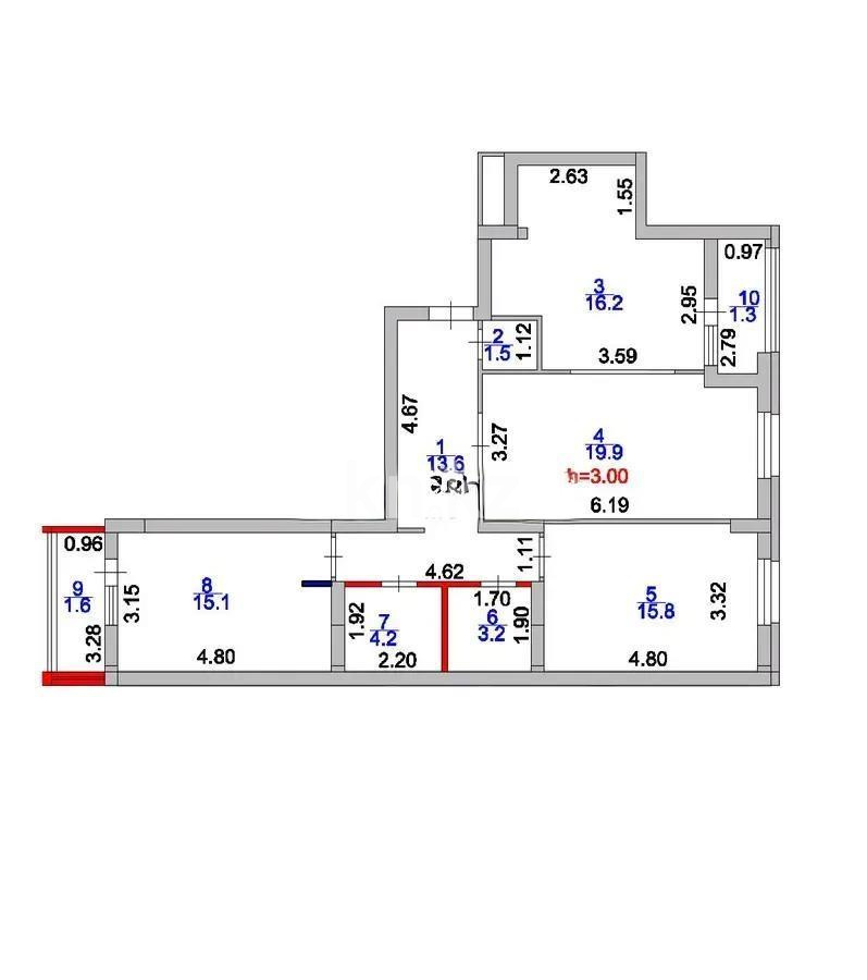Продажа 3-комнатной квартиры, 92.4 м² в Астане - фото 8