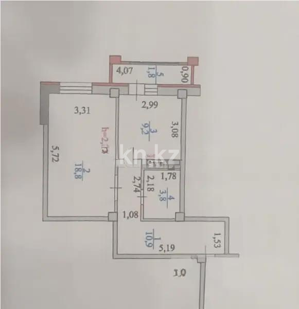Продажа 1-комнатной квартиры, 44.5 м² в Астане - фото 5