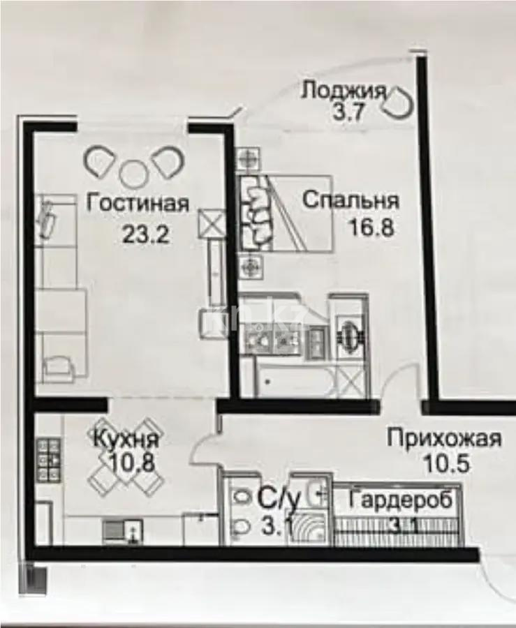 Продажа 2-комнатной квартиры, 80 м² в Алматы