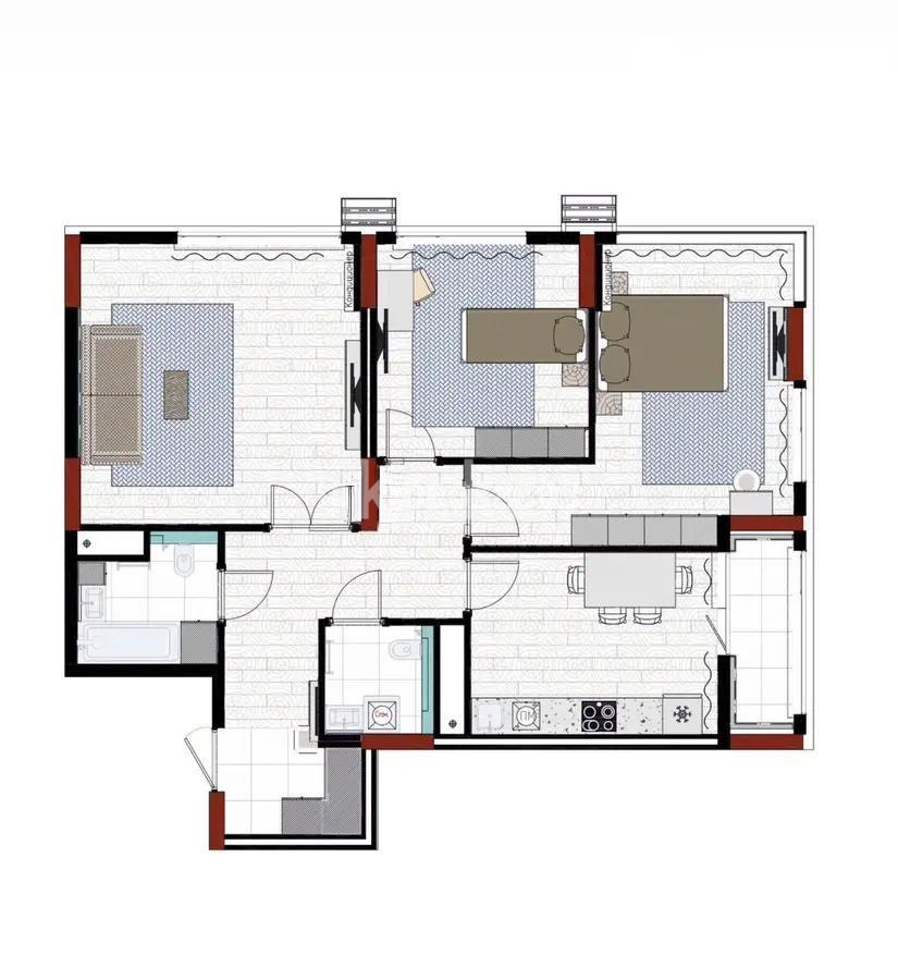 Продажа 3-комнатной квартиры, 88.7 м² в Астане - фото 3