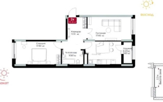 Продажа 2-комнатной квартиры, 68 м², ул. Сыганак, дом  24 - Продажа квартир в новостройках Астаны