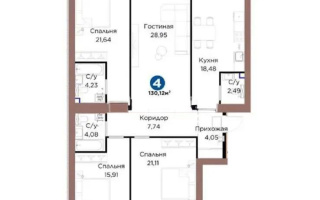 Продажа 4-комнатной квартиры, 130 м² - Продажа четырехкомнатных квартир от собственников в Астане - страница 8