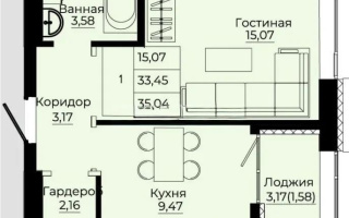 Продажа 1-комнатной квартиры, 35.1 м² - Продажа квартир в новостройках Астаны - страница 8