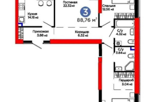 Продажа 3-комнатной квартиры, 88.78 м², ул. Белжайлау, дом  47а - Продажа  трехкомнатных квартир в новостройках Алматы без посредников с фото