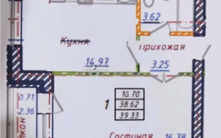 Продажа 1-комнатной квартиры, 39.3 м², ул. Кургальжинское шоссе, дом  108 стр - Продажа квартир в Астане