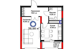 Продажа 1-комнатной квартиры, 38.98 м² - Продажа квартир в Астане в р-не Есиль - страница 2