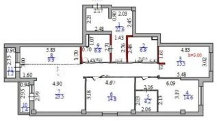 Продажа 4-комнатной квартиры, 121.4 м², ул. Бухар жырау, дом  32/1 - Продажа  четырехкомнатных квартир в Астане с фото