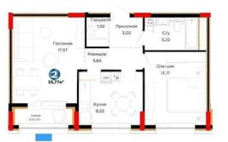 Продажа 2-комнатной квартиры, 55.77 м² - Продажа недвижимости в Казахстане - страница 24