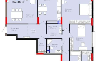 Продажа 4-комнатной квартиры, 158 м² - Продажа четырехкомнатных квартир от собственников в Астане