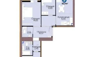 Продажа 3-комнатной квартиры, 88.24 м² - Продажа квартир в р-не Нура Астаны - страница 14