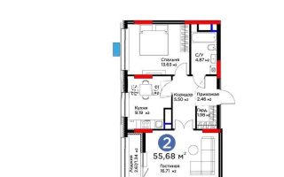 Продажа 2-комнатной квартиры, 55.68 м² - Продажа  двухкомнатных квартир в новостройках Астаны - страница 3