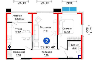 Продажа 2-комнатной квартиры, 59.2 м², ул. Тараз, дом  8/1 стр - Продажа  двухкомнатных квартир в Алматы без посредников