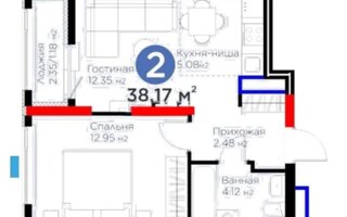 Продажа 2-комнатной квартиры, 38.17 м² - Продажа квартир от собственников в Астане - страница 2